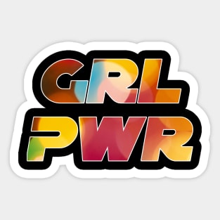 GRL PWR COLOR Sticker